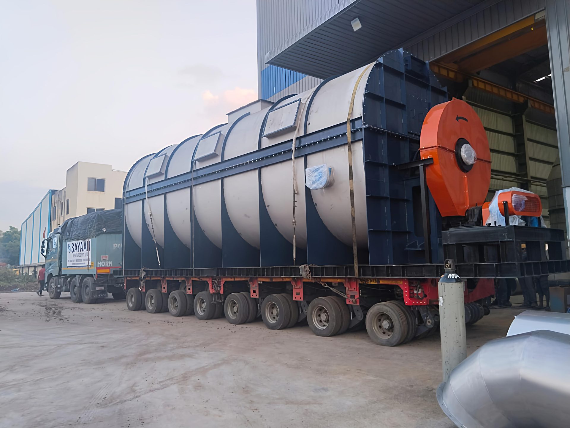 Awagaman Logistics fleet at warehouse